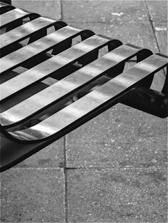 Urban bench and railing made from durable perforated metal by Construlam