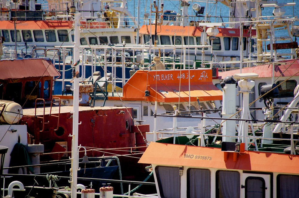 a lot of boats that are sitting in the water