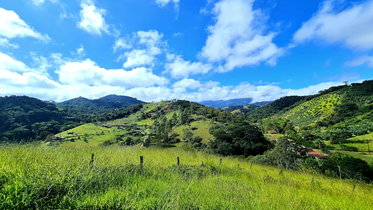 Paisagem de montanha em Campos do Jordão