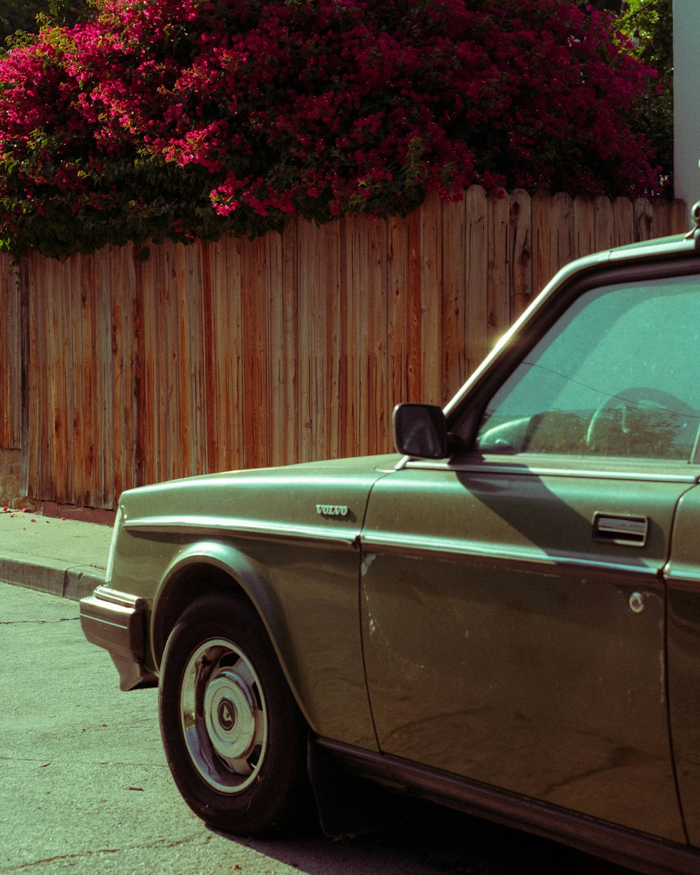 a car parked on the side of the road