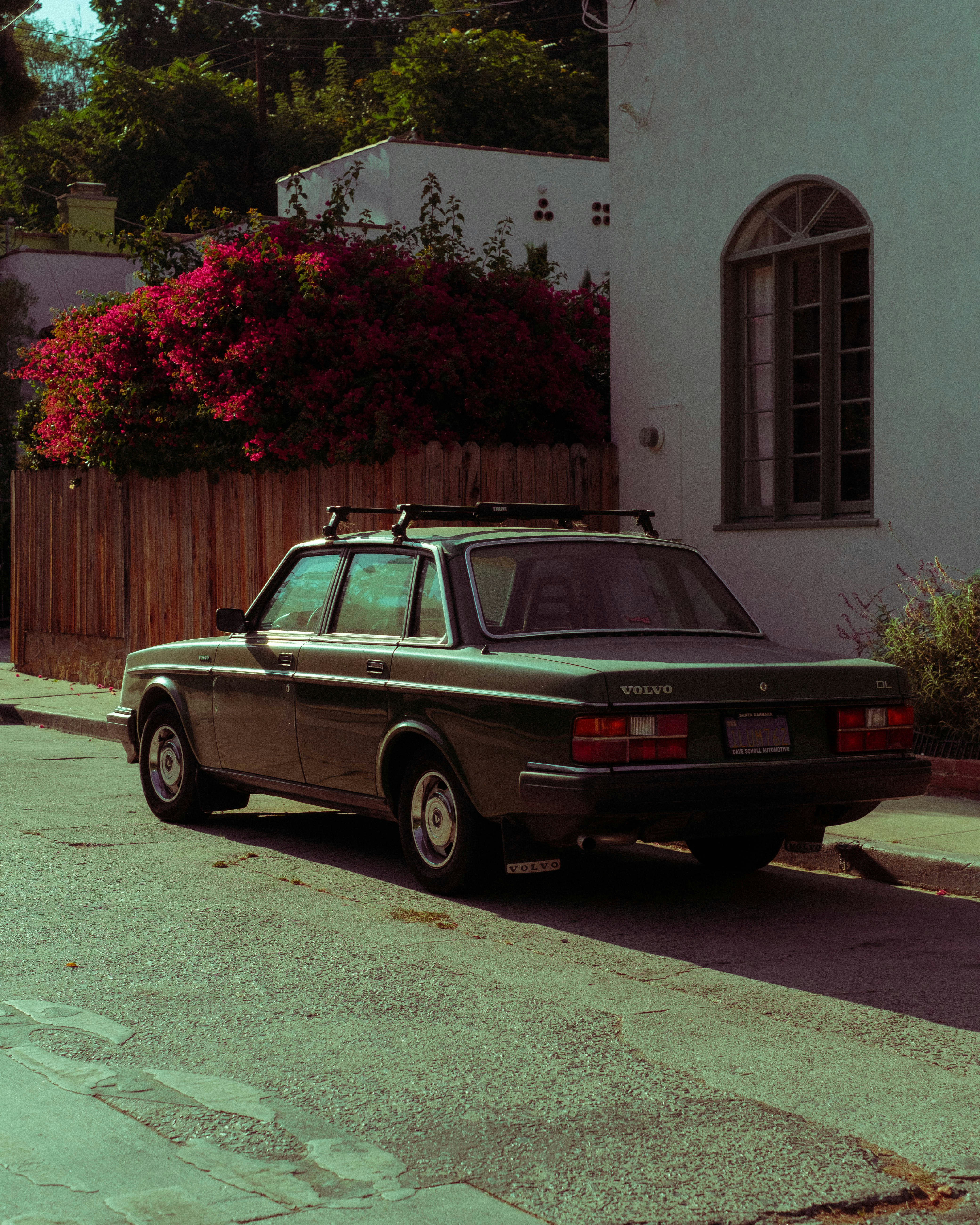 a car parked on the side of the road