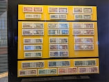 A collection of brochures displaying various banking services offered.
