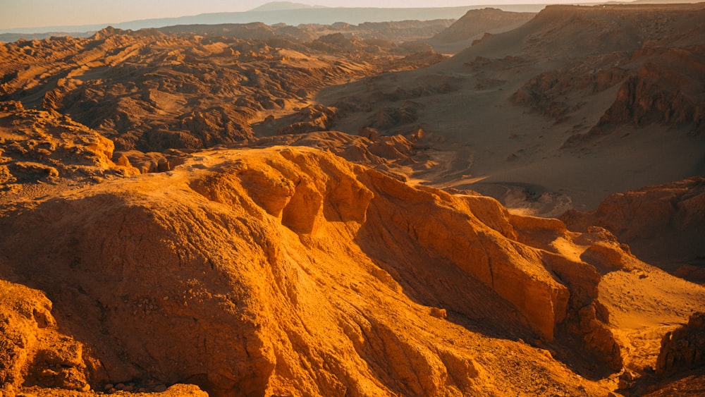 a view of the desert from a high point of view