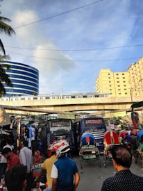 Close-up photo of Durgapur Station Road bustling with activity.