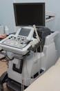 a medical machine with a monitor on top of it