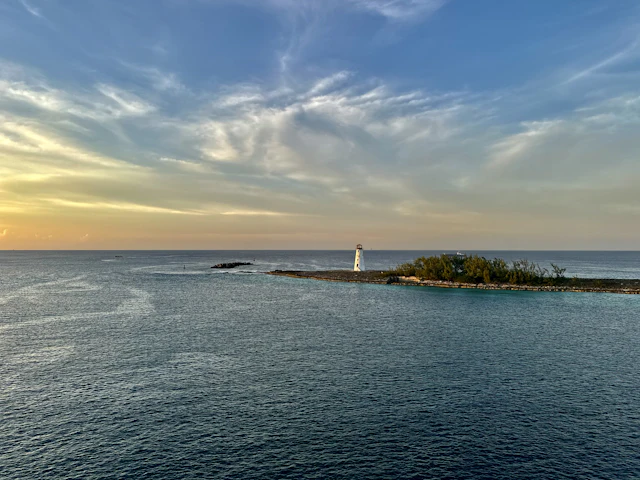 Paradise Island Lighthouse at the entrance to Nassau Harbour, Bahamas