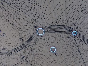 An abstract representation of data patterns and trends.