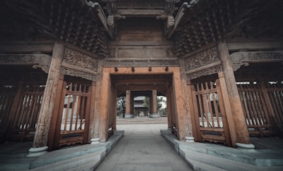 A charming wooden structure showcasing traditional craftsmanship.