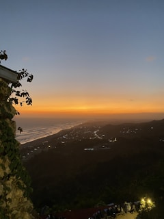 A breathtaking sunset view over the coastal landscape.
