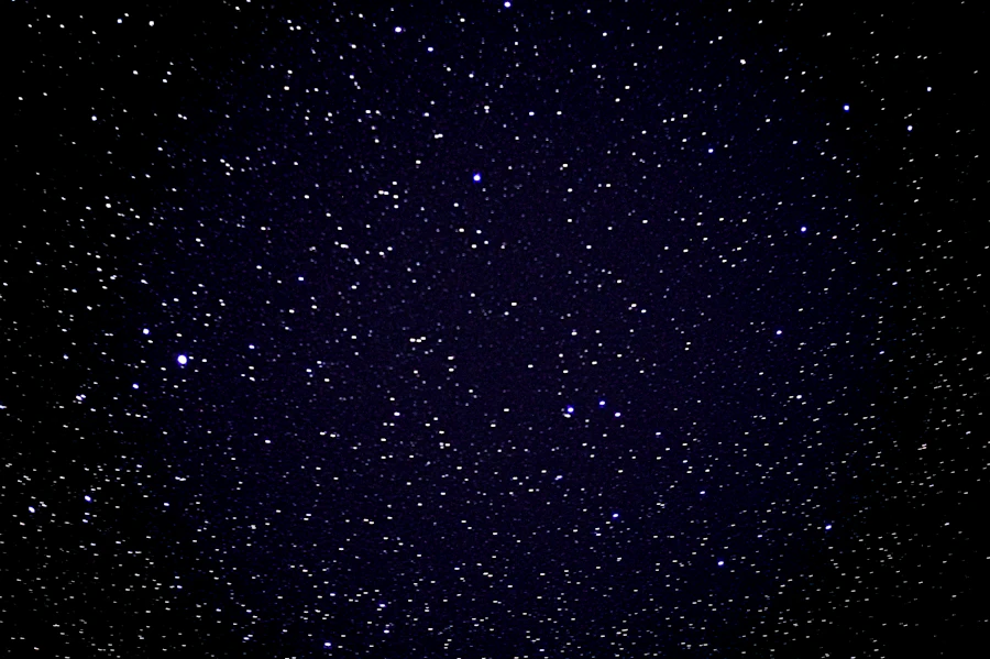 A custom star map of the sky above a place on a night that mattered