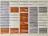 A grid of numbered mailboxes arranged in several columns, each containing multiple slots. Some of the mailboxes have letters and papers sticking out of them. The mailboxes are colored in shades of white, grey, and orange, and each slot is labeled with a different number.