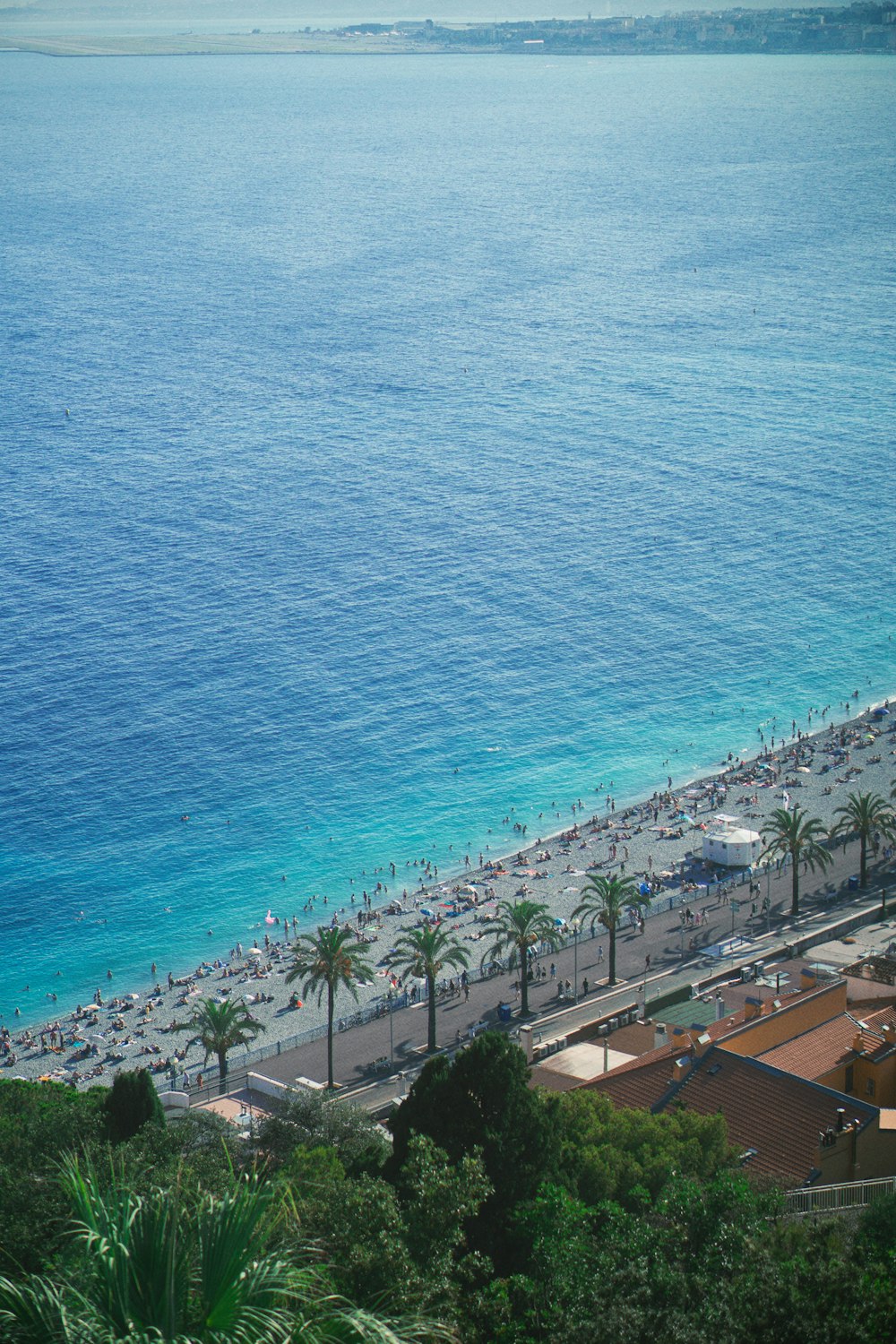 a beach with a lot of people on it