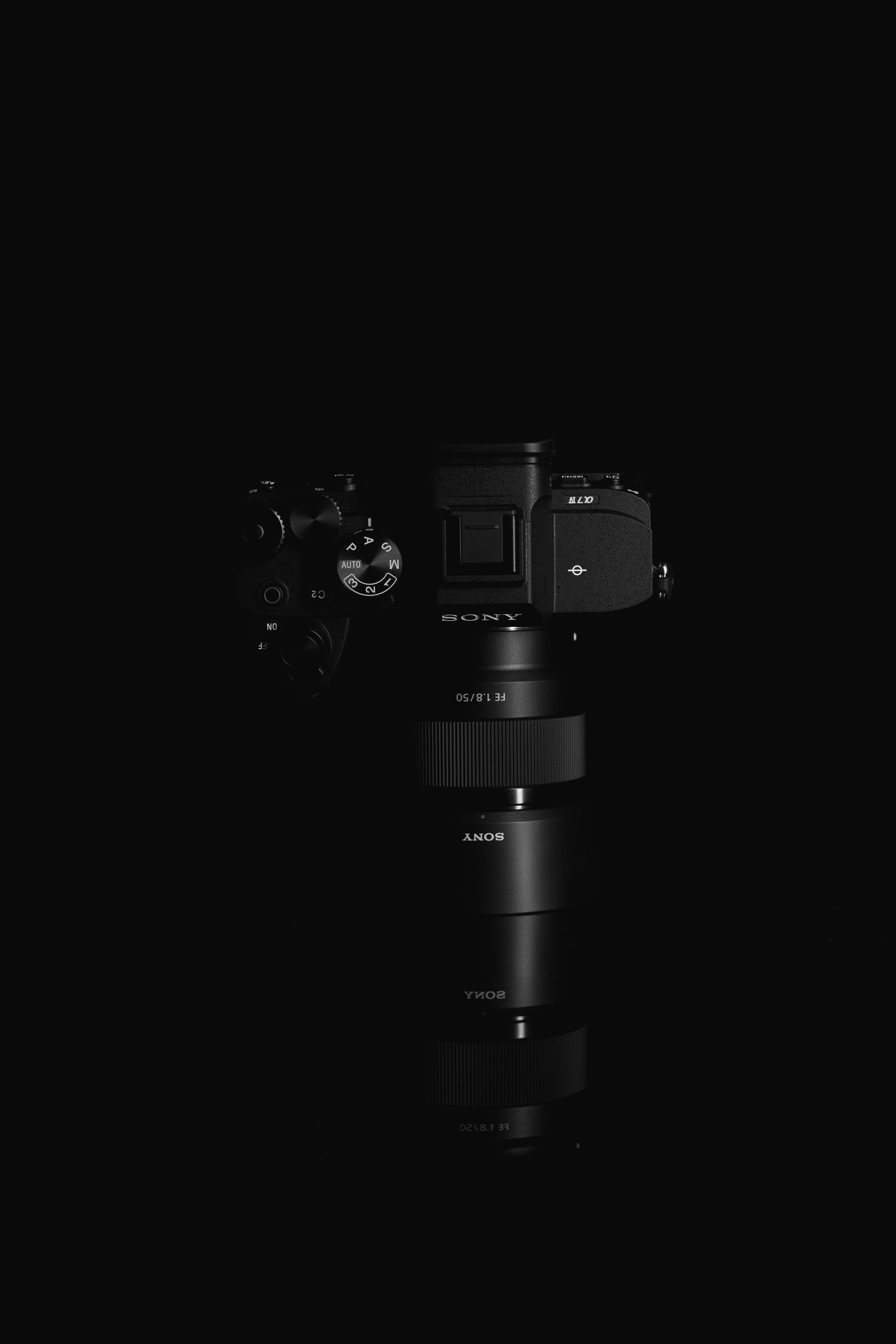 a camera with a lens attached to it