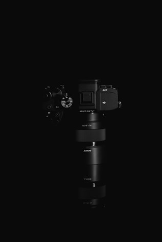 a camera with a lens attached to it