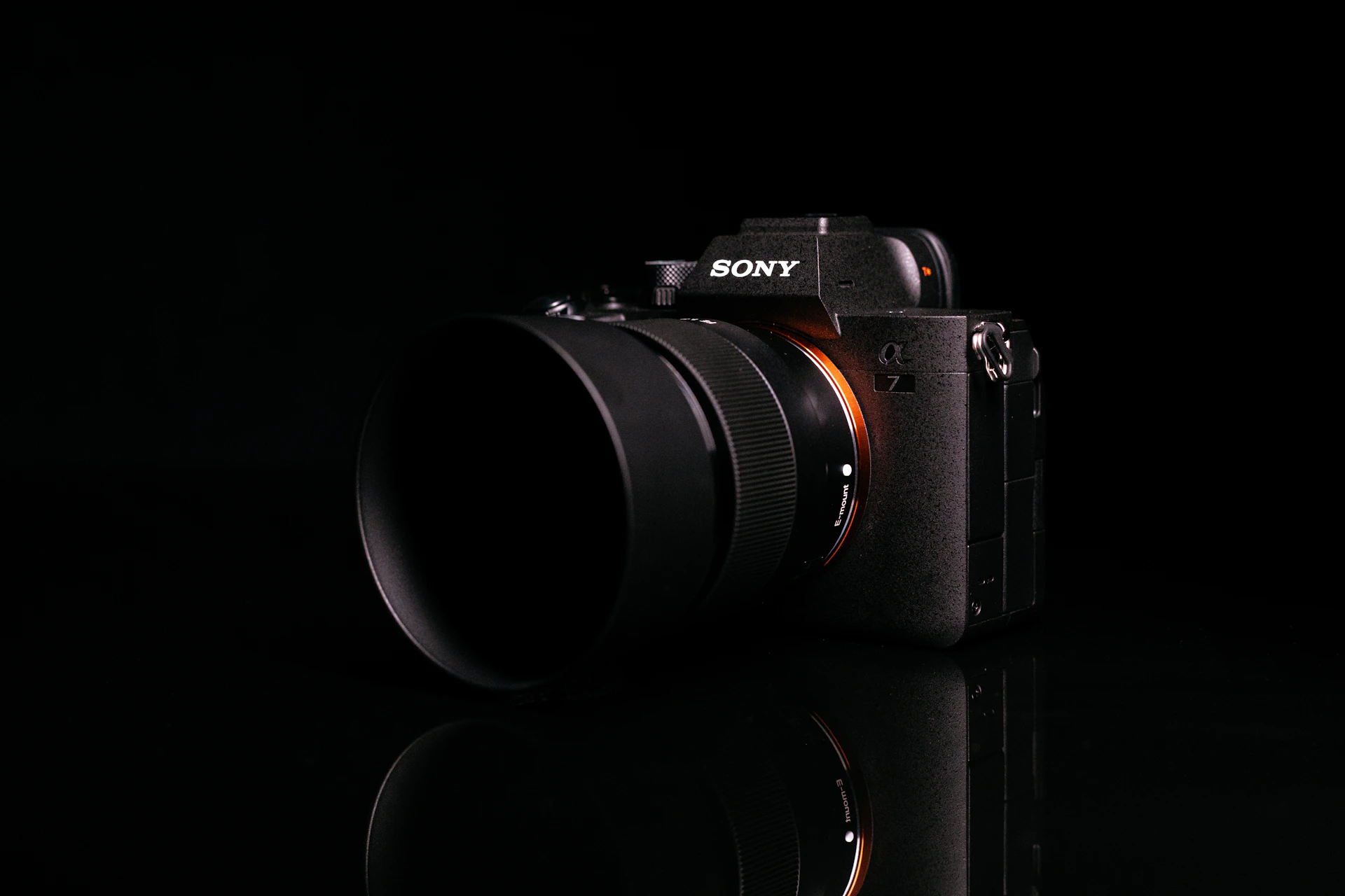 a camera with a lens attached to it