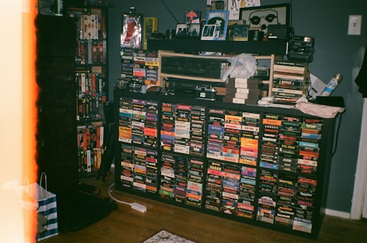 a room filled with lots of different types of records