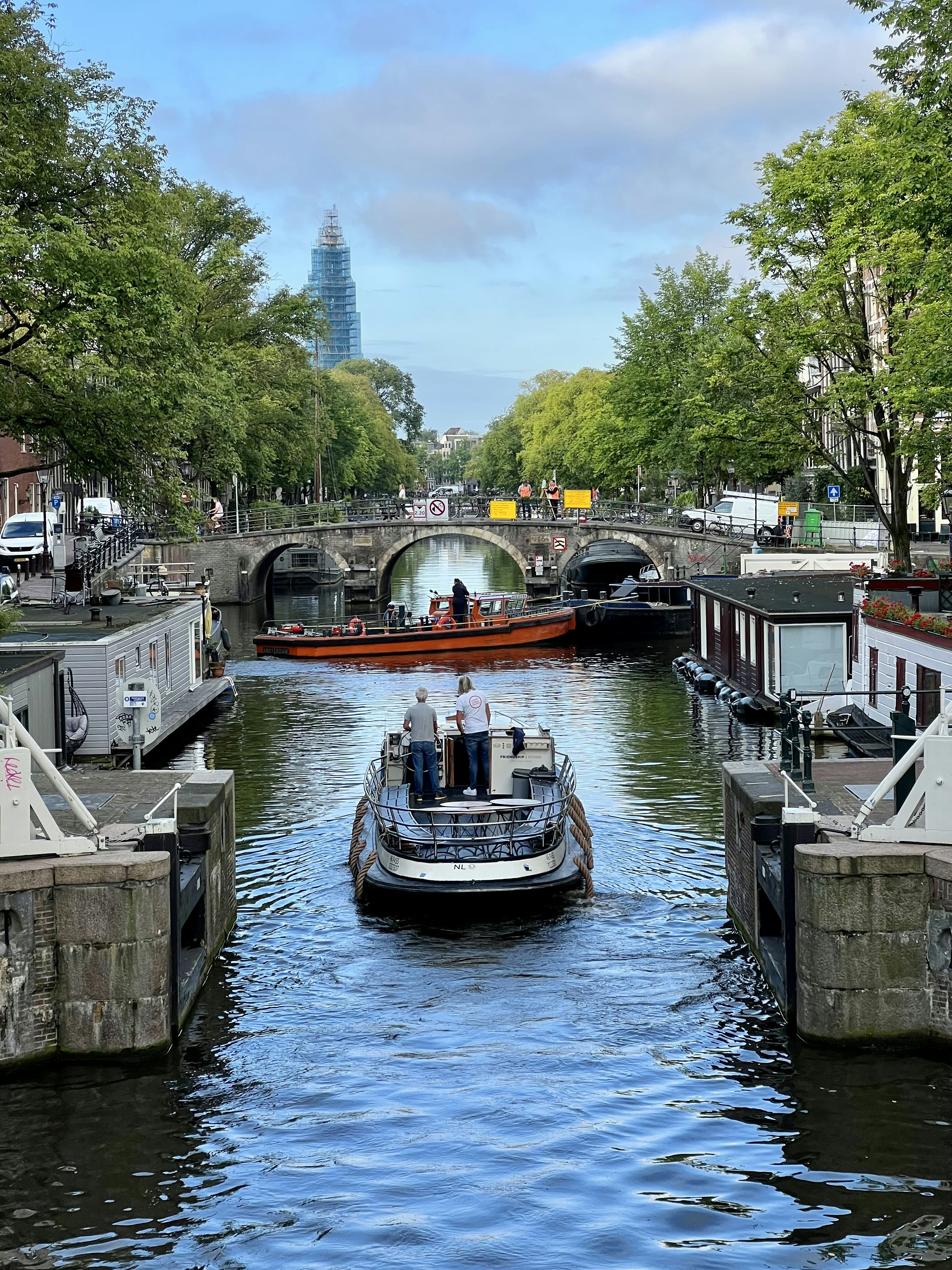 a couple of boats that are in the water