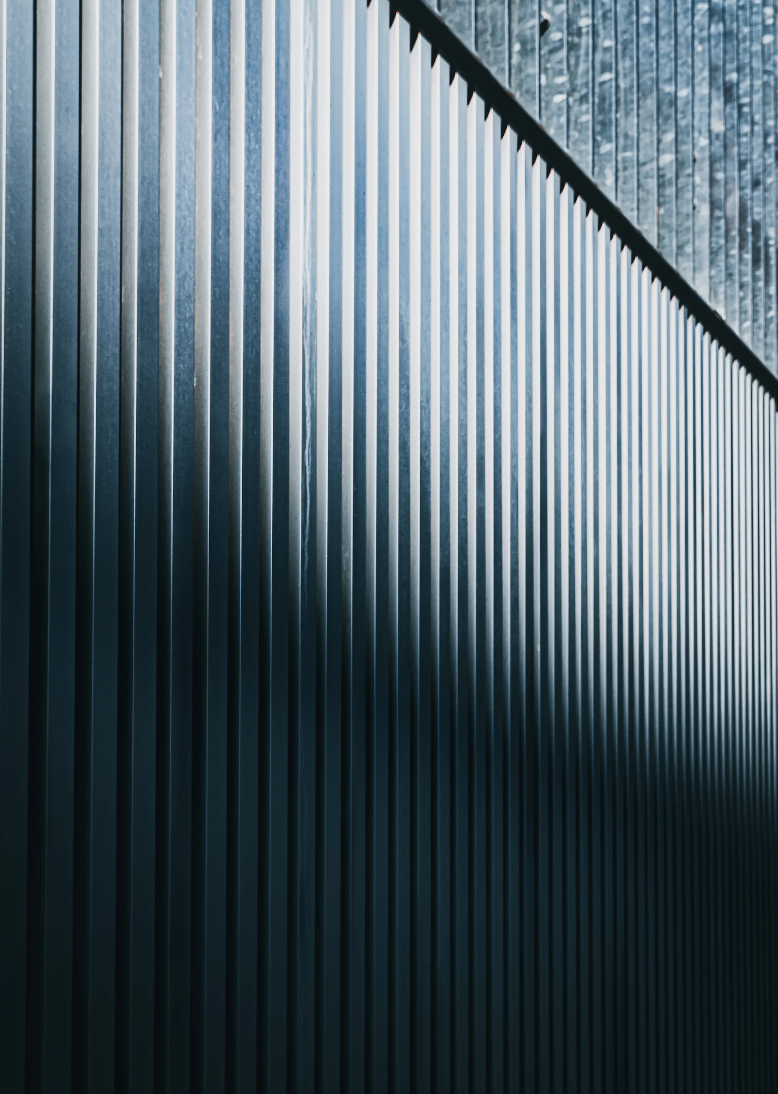 Aluminum fence bordering a modern home