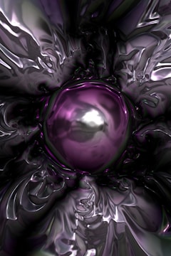 A mystical image of Helena Blavatsky with swirling dark purple and gold accents.
