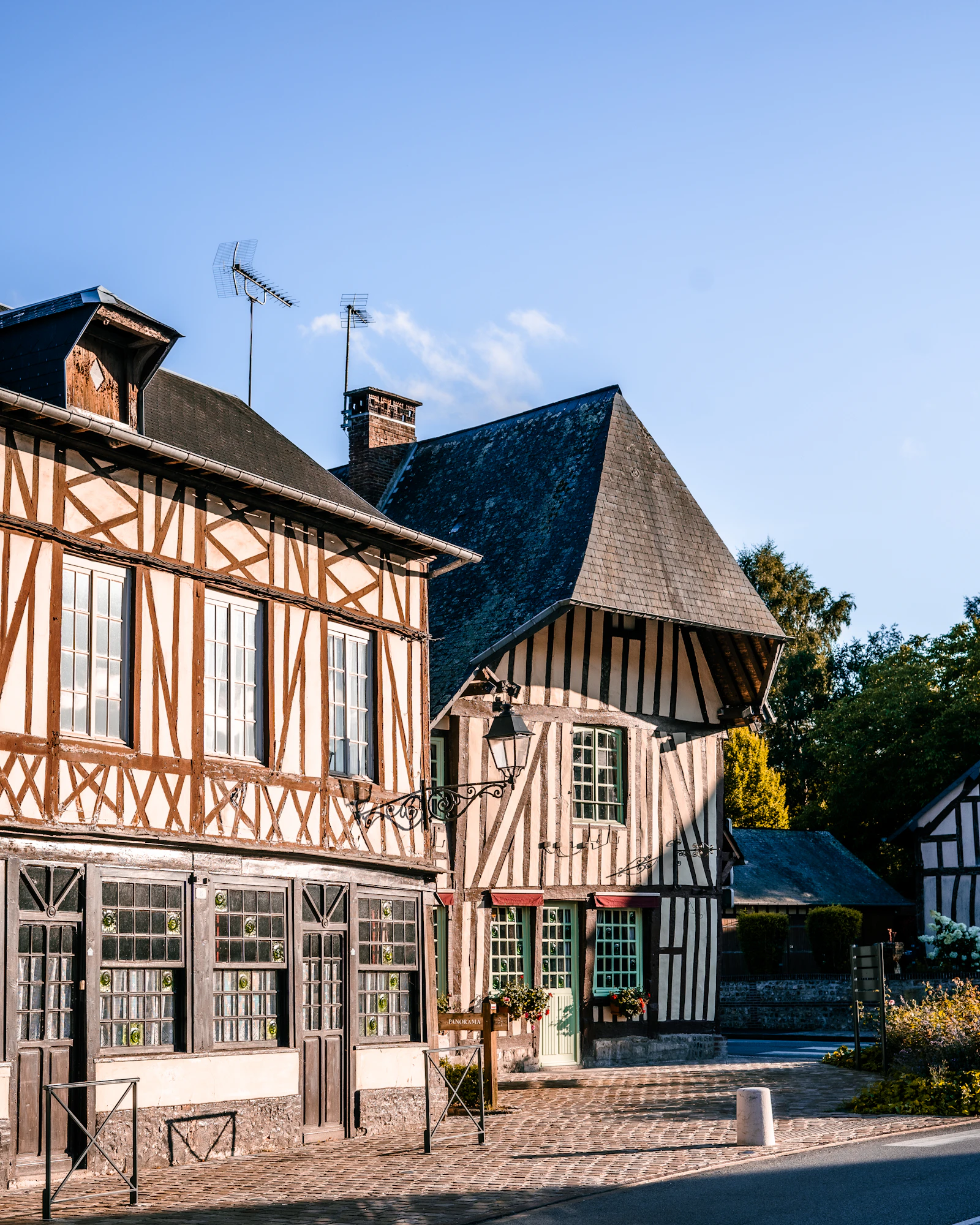 Village normand à colombages