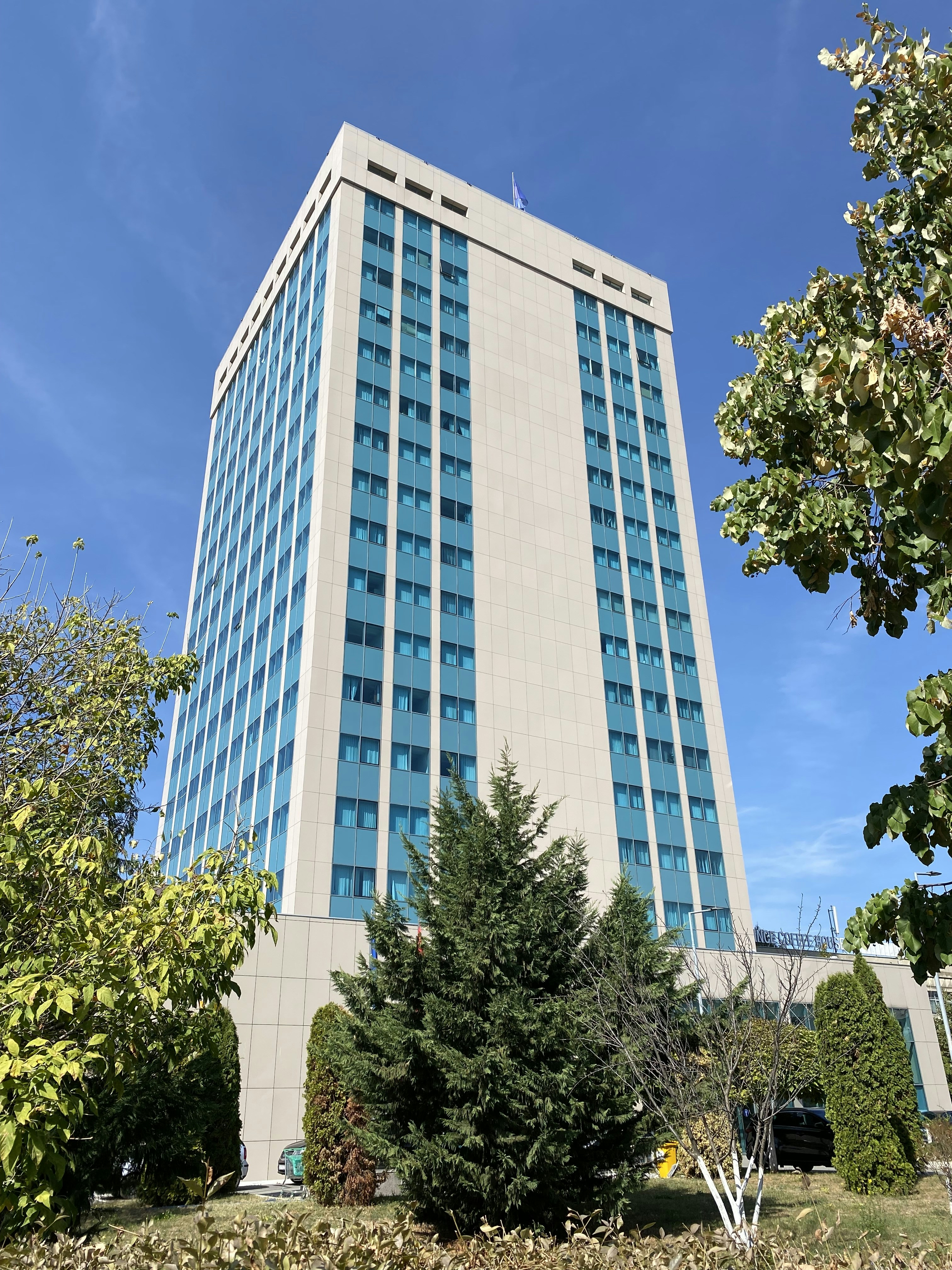 a very tall building with a lot of windows