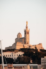 a large building on top of a hill