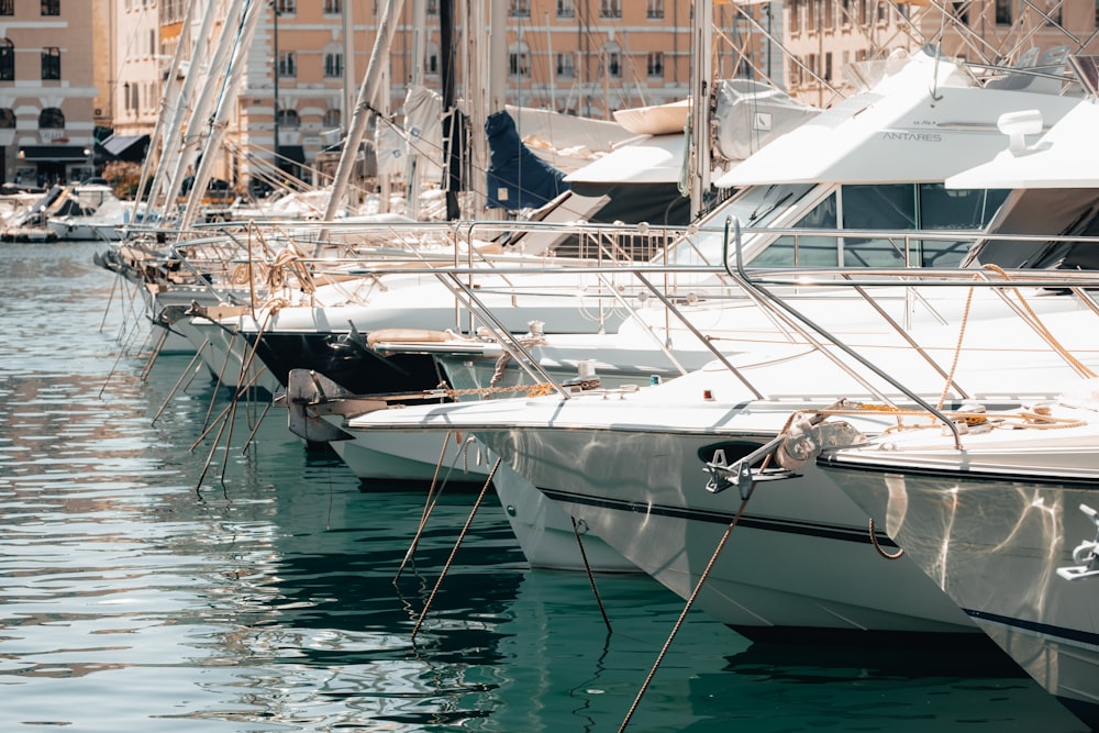 a bunch of boats that are sitting in the water