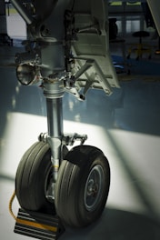 a close up of a tire on a vehicle