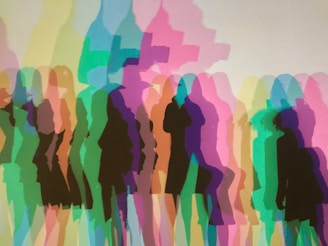 a group of people standing next to each other