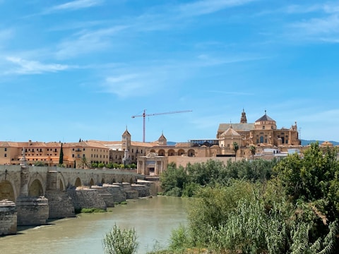 A newly constructed bridge over a river in Rajasthan by Kamal Builders.