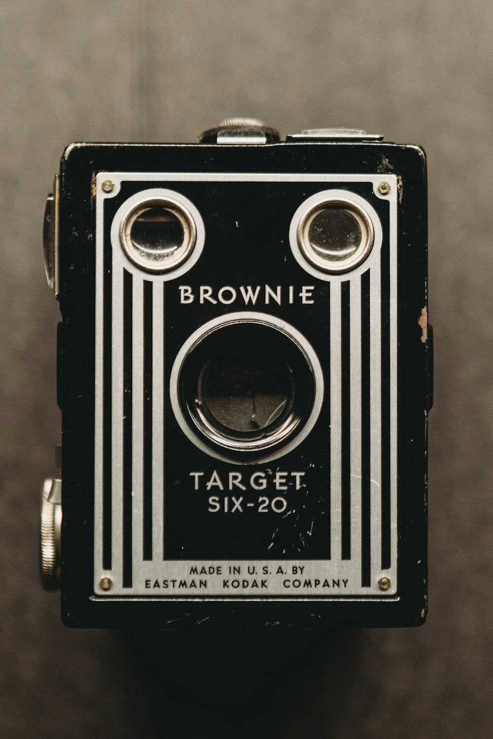 an old brownie target six - 20 camera