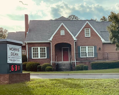 Visual of a clean, SEO-optimized website for a small law firm featuring easy contact options.
