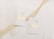 A pair of small booklets labeled 'His Vows' and 'Her Vows' placed on a white surface. Each booklet has a gold-colored title, and next to each booklet, there is a wedding ring. A sheer piece of fabric is draped decoratively over part of the scene.