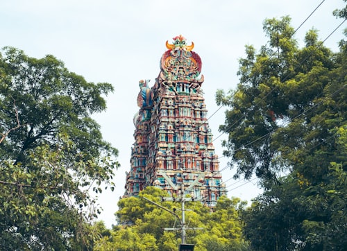 Madurai Meenakshi temple tower