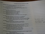 A close-up image of a Bible page, showing text from Lamentations 3:32-45. The text is in a poetic format with verses arranged in numbered lines. On the right side of the page, there are faint handwritten notes and lines for annotation. The page number 619 is visible in the top left corner.