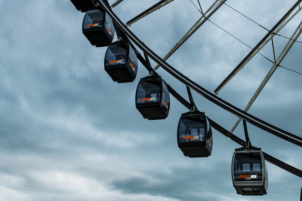 a ferris wheel with a sky in the background