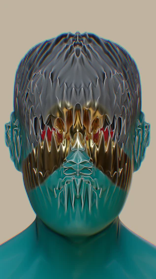 A stunning hyper-realistic AI-generated portrait with intricate light reflections.