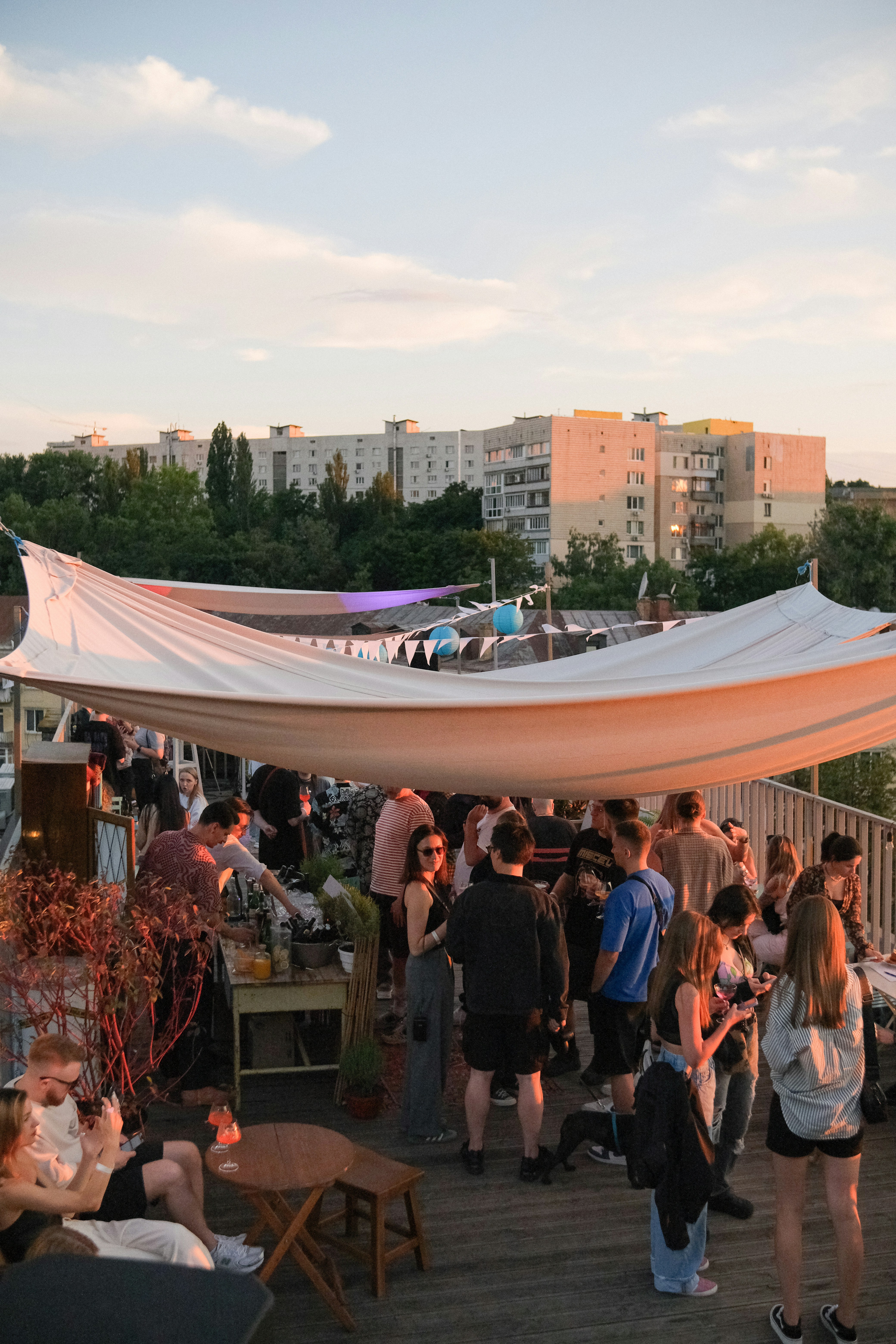 summer rooftop bar