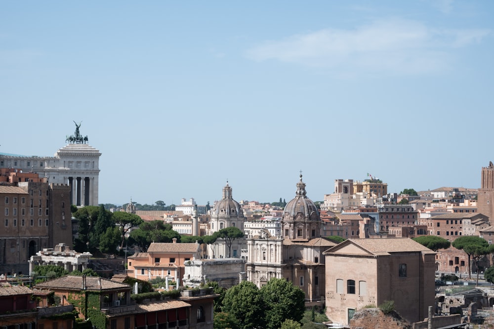 a view of a city from a distance