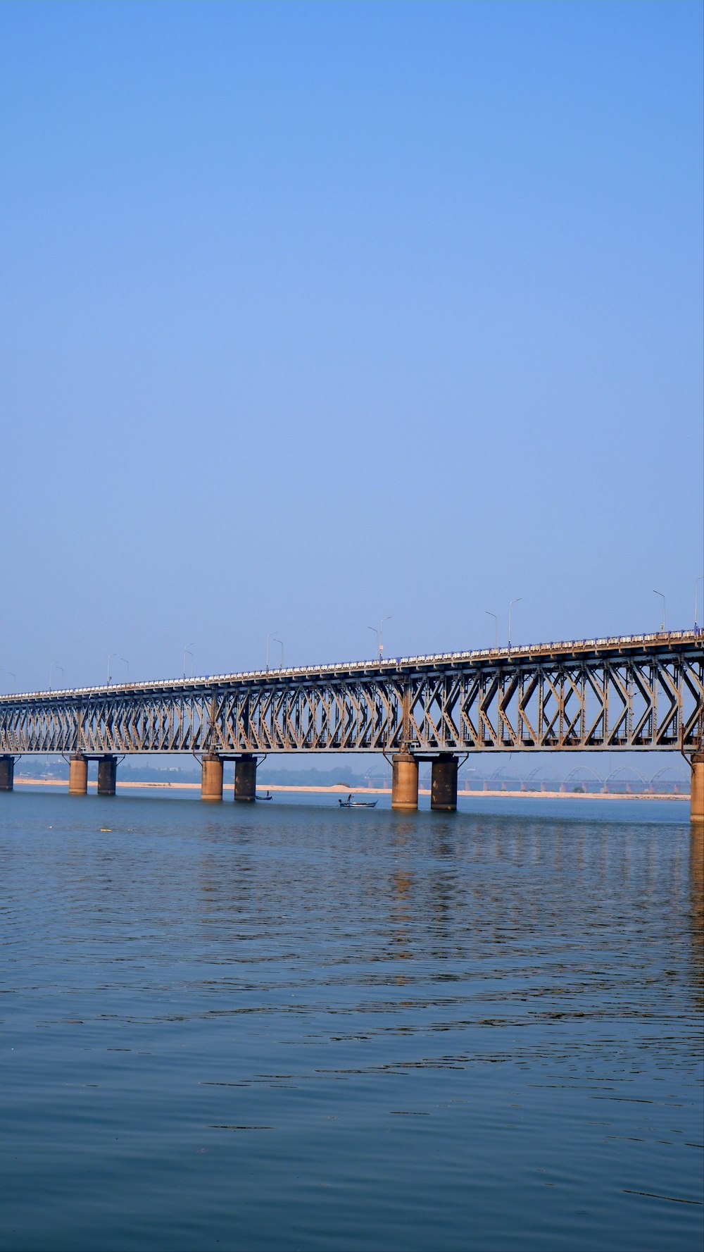 a large bridge over a large body of water