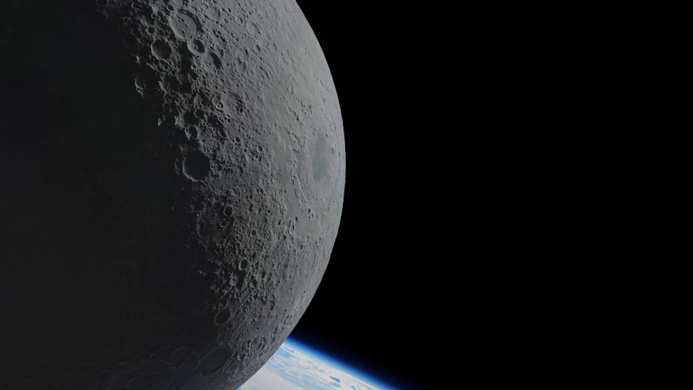 a view of the earth from the moon