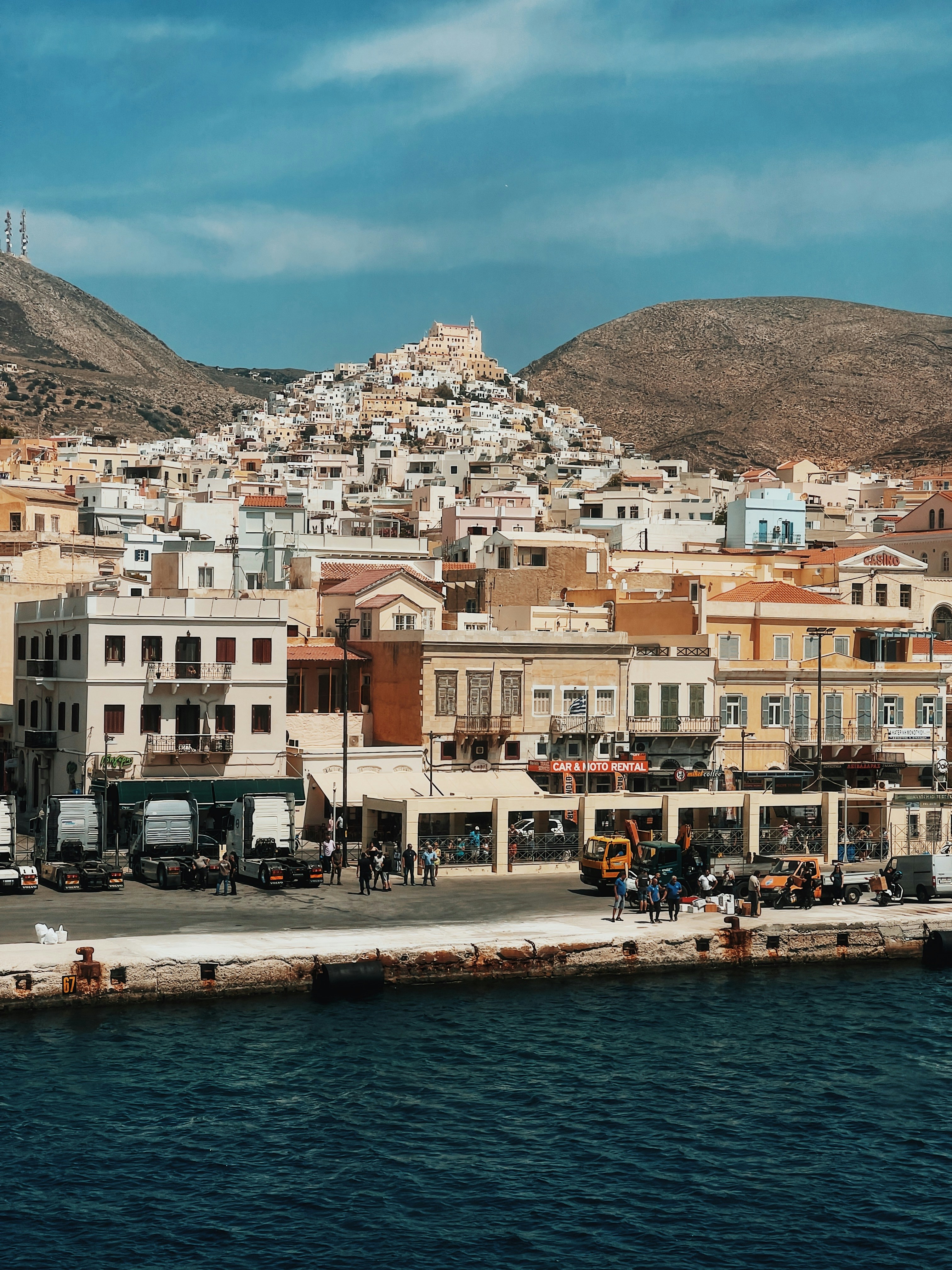 a view of a city from the water