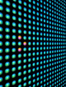 a close up of a wall with a lot of dots on it