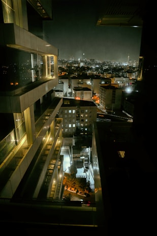 Evening shot of Malang’s cityscape highlighting a mix of old and new structures.