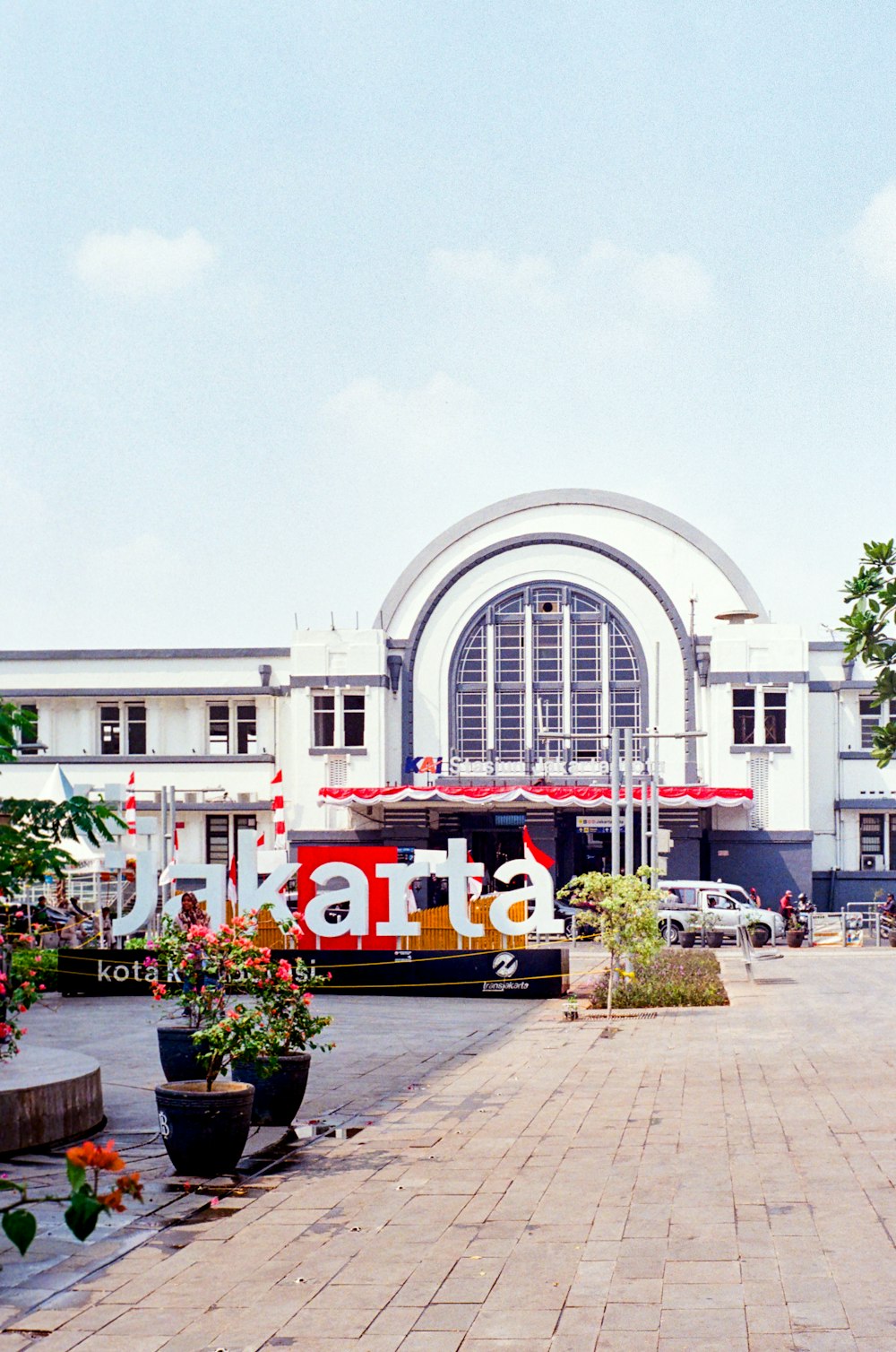 a large building with a sign that says asia in front of it