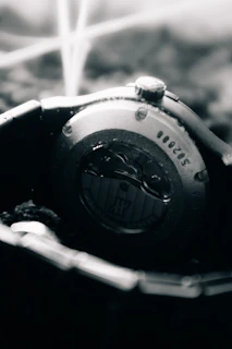 Artistic shot of watch gears and components reflecting the brand’s dedication to precision.