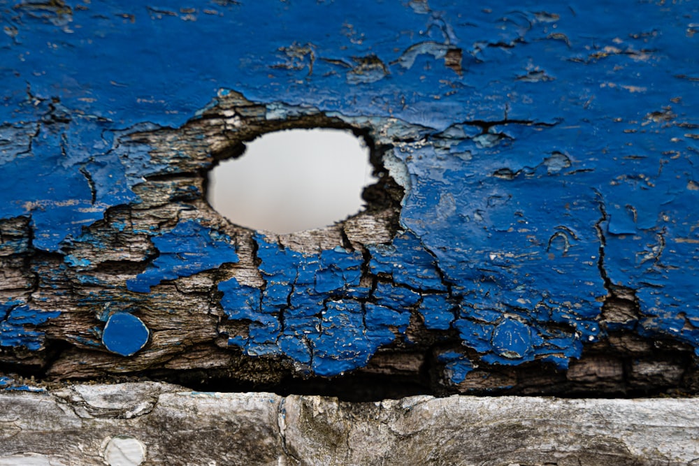 a piece of wood with a hole in it