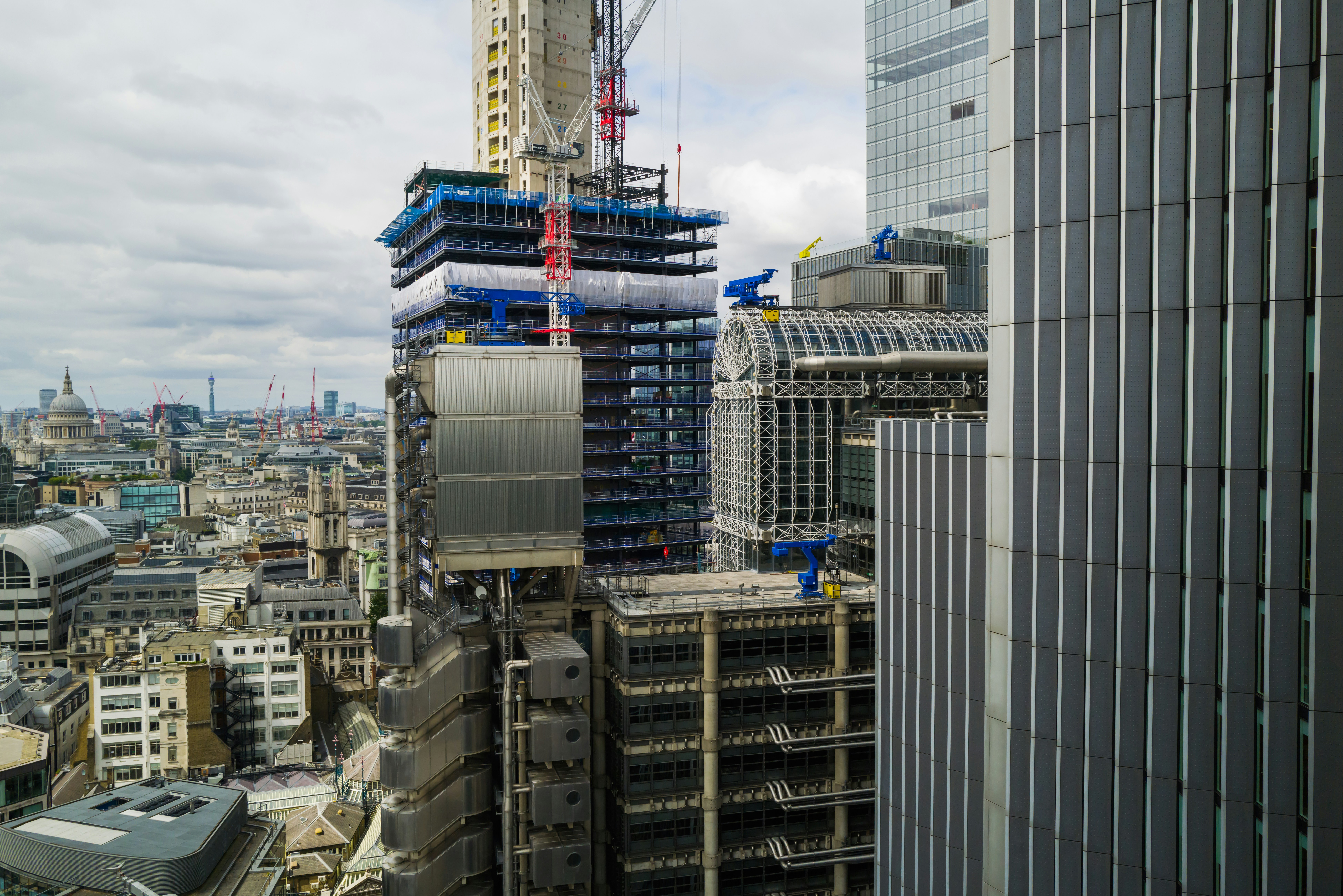 Office building construction