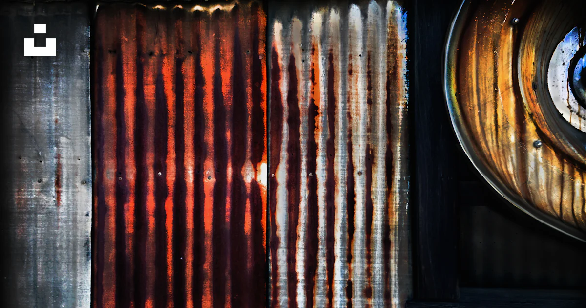 Round Metal Rusted A rusted metal wall with a round window photo – Free Hwy 99 Image on ...