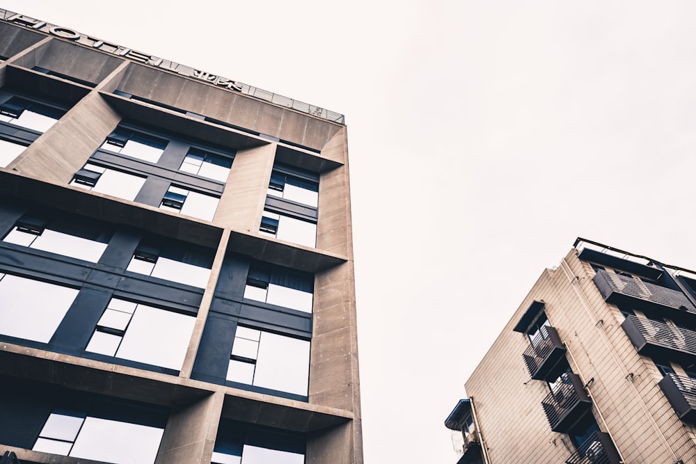 a tall building next to another tall building